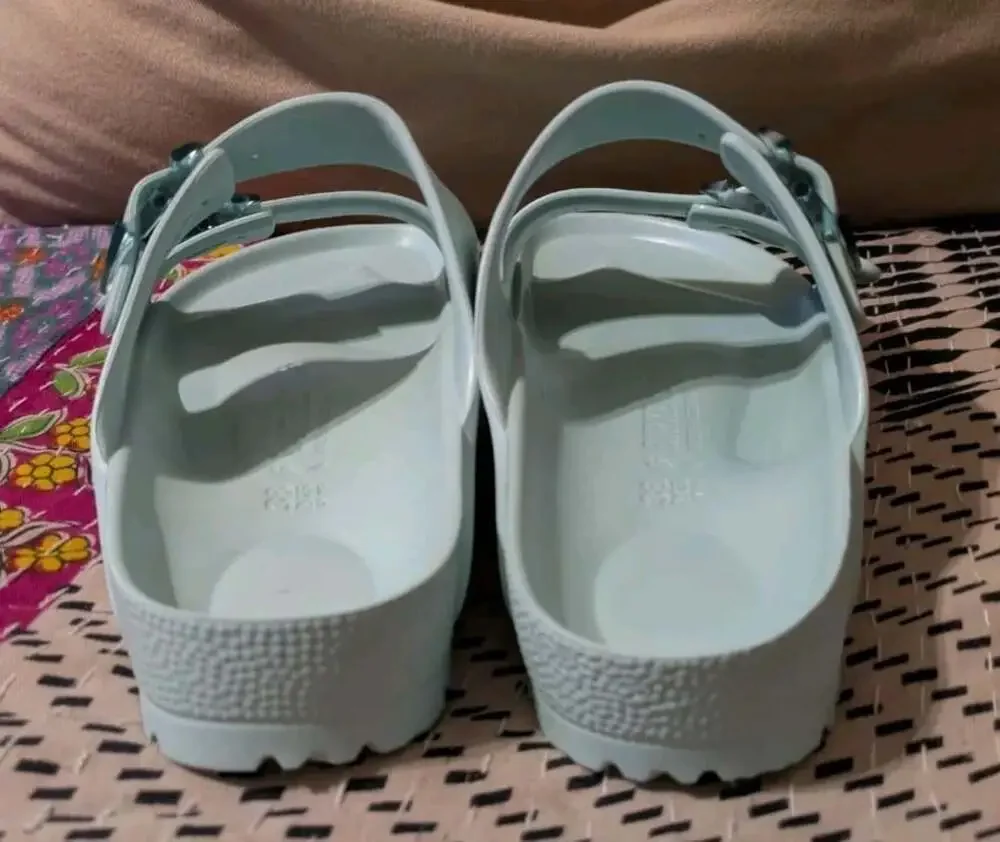 Birkenstock Arizona EVA Stealth Buckle Sandals Surf Green Women’s Size 7 EU 38